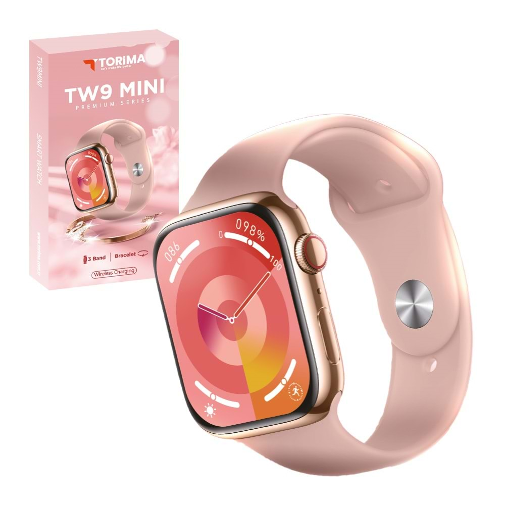 TORİMA TW 9 MINI SMART WATCH ROSE GOLD