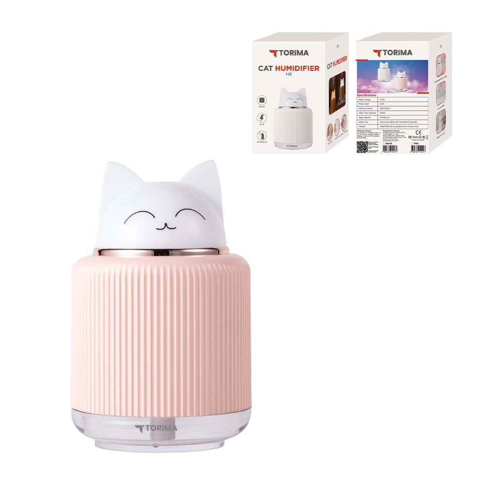 TORİMA H8 PINK CAT HUMIDIFIER
