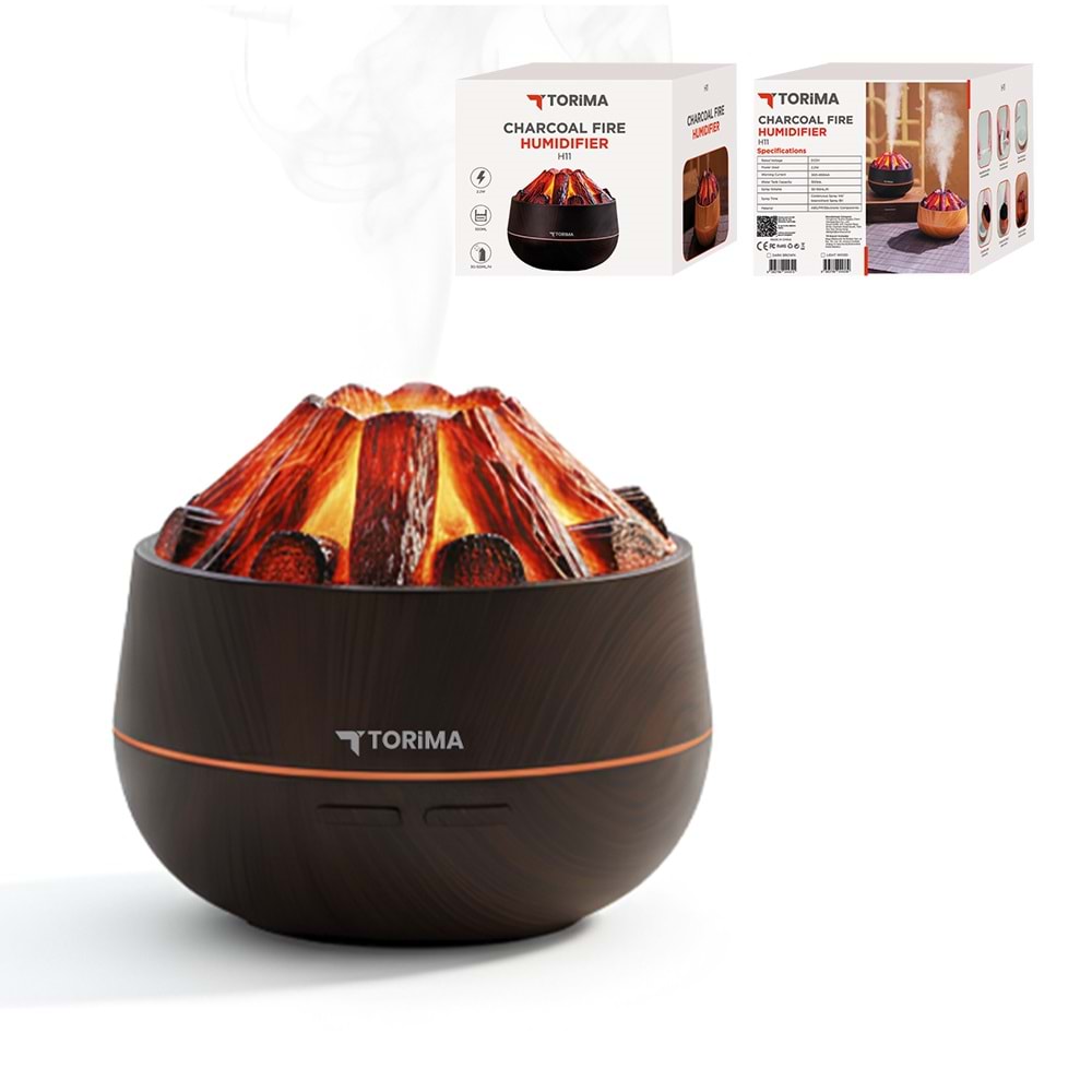 TORİMA H11 DARK BROWN CHARCOAL FIRE HUMIDIFIER