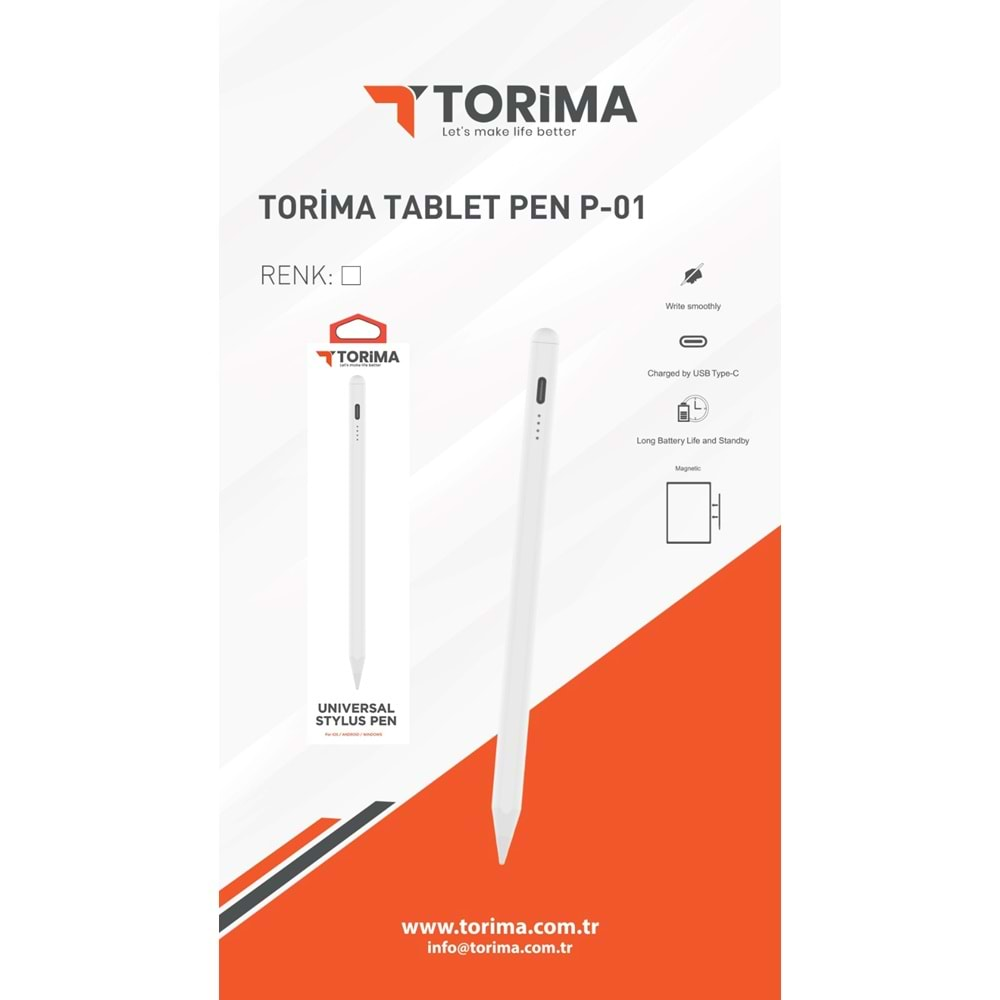 TORİMA TABLET PEN WHITE P-01