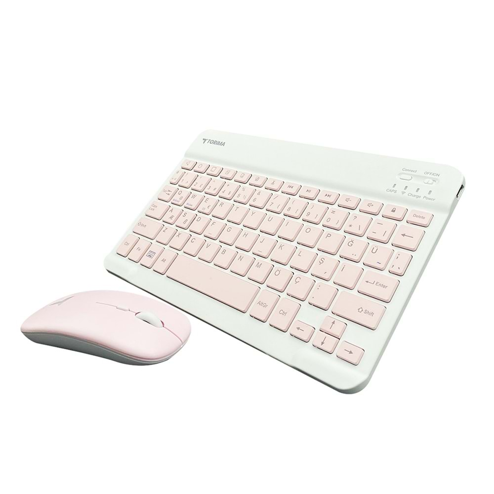 TORİMA WİRELESS KEYBOARD MOUSE SET TMK-04 PİNK