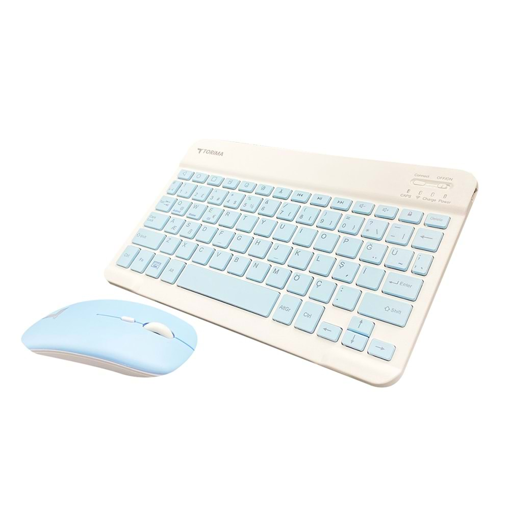 TORİMA WİRELESS KEYBOARD MOUSE SET TMK-04 BLUE