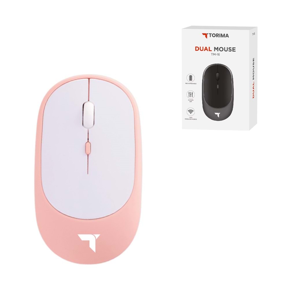 TORİMA TM-16 PINK WIRELESS SILENT-DUAL MODE MOUSE TORİMA TM-16 PINK WIRELESS SILENT-DUAL MODE MOUSE