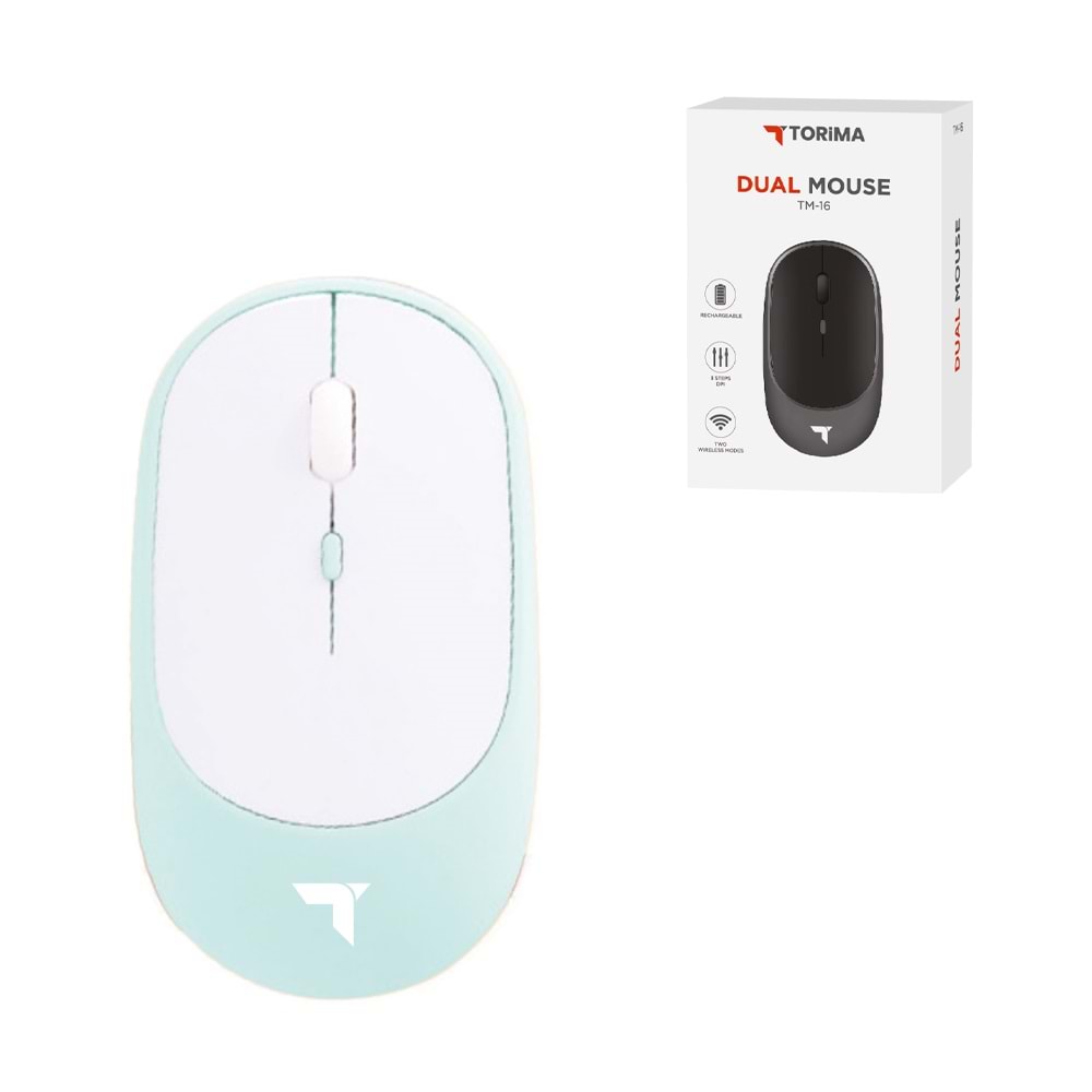 TORİMA TM-16 BLUE WIRELESS SILENT-DUAL MODE MOUSE TORİMA TM-16 BLUE WIRELESS SILENT-DUAL MODE MOUSE