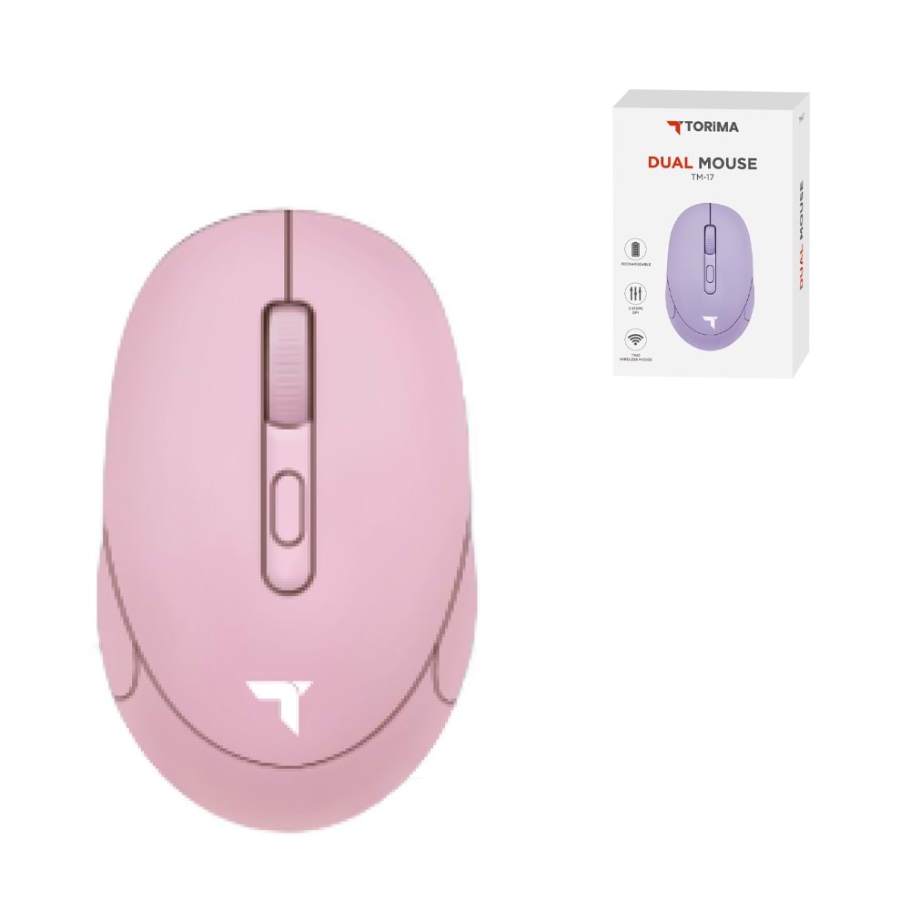 TORİMA TM-17 PINK WIRELESS SILENT-DUAL MODE MOUSE TORİMA TM-17 PINK WIRELESS SILENT-DUAL MODE MOUSE