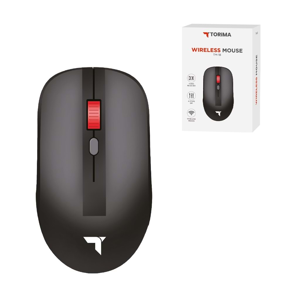 TORİMA TM-18 BLACK WIRELESS MOUSE TORİMA TM-18 BLACK WIRELESS MOUSE