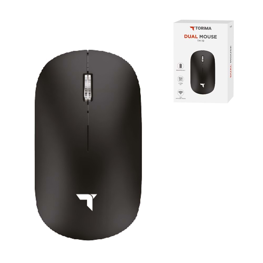 TORİMA TM-19 BLACK WIRELESS SILENT-DUAL MODE MOUSE TORİMA TM-19 BLACK WIRELESS SILENT-DUAL MODE MOUSE