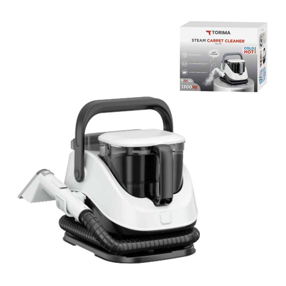 TORİMA TCC-01 BLACK STEAM CARPET CLEANER