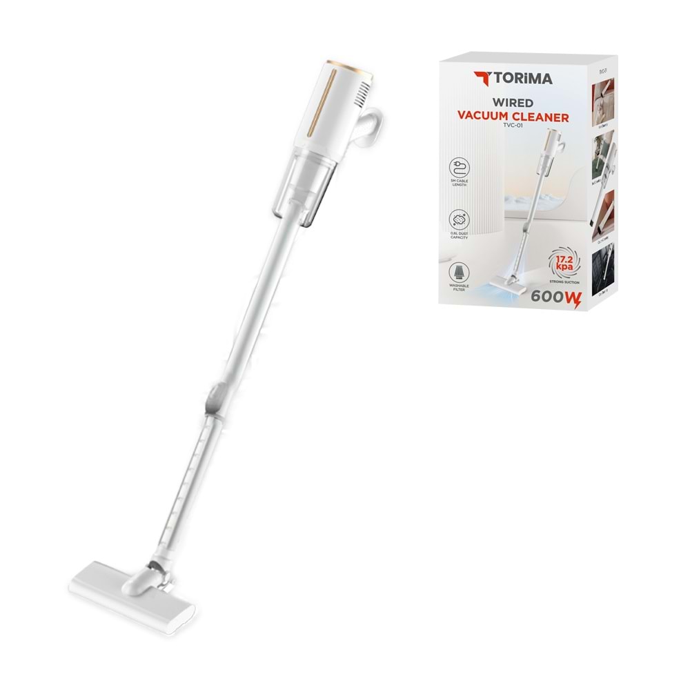 TORİMA TVC-01 WHITE WIRED VERTICAL VACUUM CLEANER