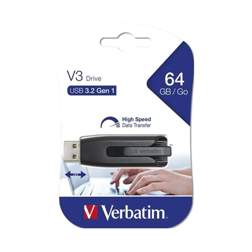 VERBATIM 64GB STORE N GO V3 USB 3.2 GEN 1 DRIVE