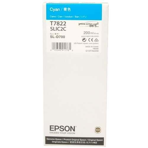 EPSON DX 100 MÜREKKEP CYAN 7822