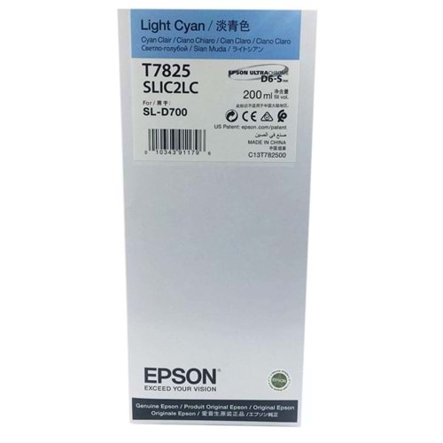 EPSON DX 100 MÜREKKEP LİGHT CYAN 7825