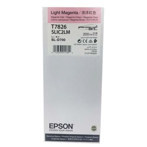 EPSON DX 100 MÜREKKEP LİGHT MAGENTA 7826