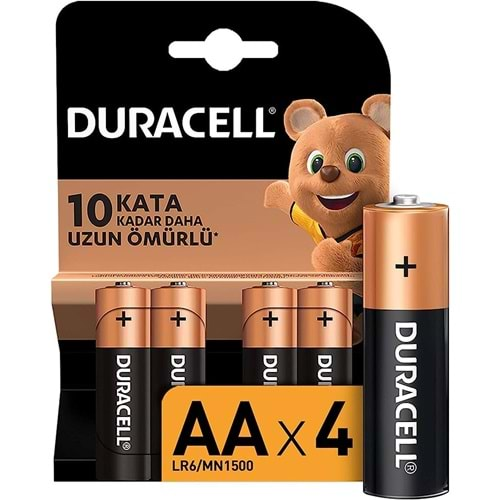 DURACEL ALKALİN KALEM PİL 4 LÜ KART