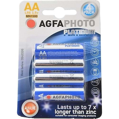 AGFAPHOTO ALKALİN PLATİNUM KALEM PİL 4 LÜ KART