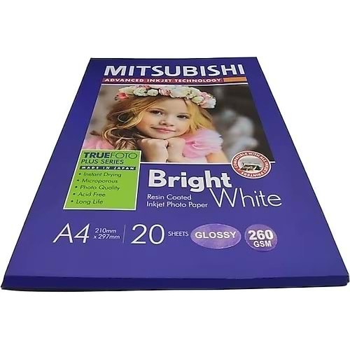 MITSUBISHI INKJET GLOSSY A4 SHEETS 297X210 NFF170A