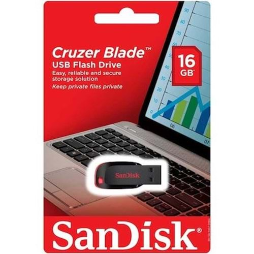 SANDİSK CRUZER BLADE 16 GB USB BELLEK SDCZ50