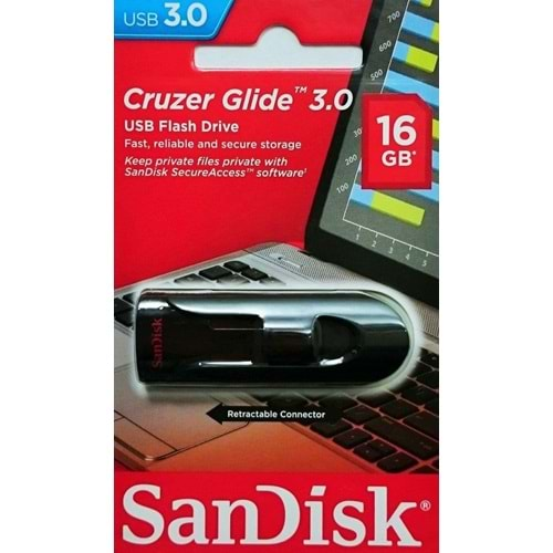 SANDİSK USB 16 GB CRUZER GLİDE 3.00