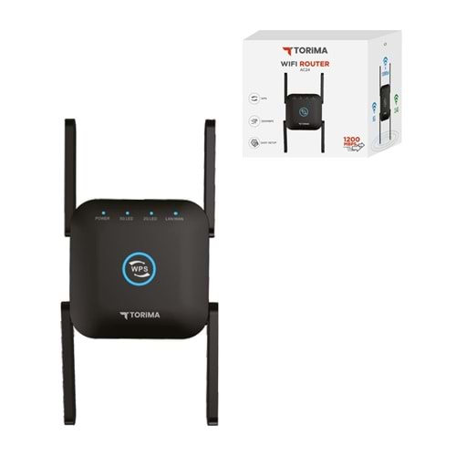 TORİMA AC24 BLACK WIFI ROUTER