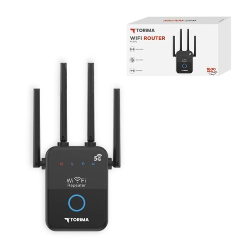 TORİMA AC35Q BLACK WIFI ROUTER
