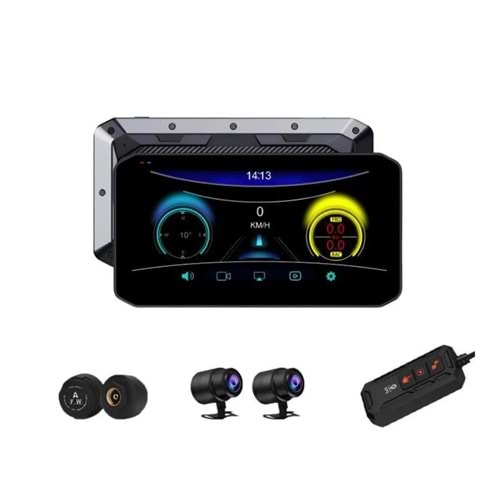 TORİMA M8E BLACK MOTORCYCLE DVR