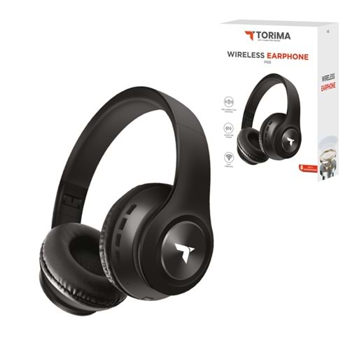 TORİMA WİRELESS HEADPHONES P68 BLACK