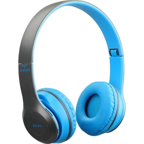 TORİMA WİRELESS HEADPHONES P47 BLUE