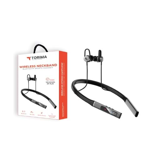 TORİMA TB-03 WIRELESS NECKBAND SİLVER