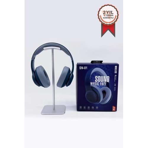 TORİMA WİRELESS HEADPHONES SN-81 DARK BLUE