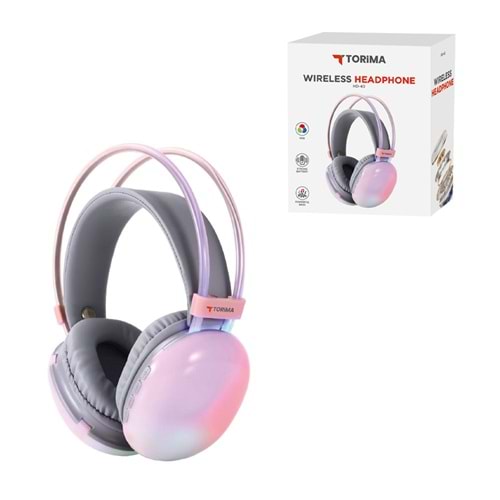 TORİMA HD-40 PINK WIRELESS HEADPHONE