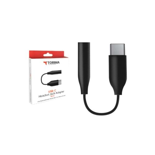 TORİMA USB-C HEADSET JACK ADAPTER TR-10 BLACK