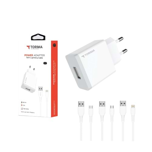 TORİMA C7 2.1A POWER ADAPTER WİTH MİCRO