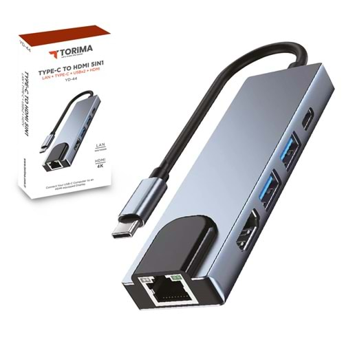 TORİMA 5 IN 1 TYPE-C TO HDMI ADAPTER YD-44