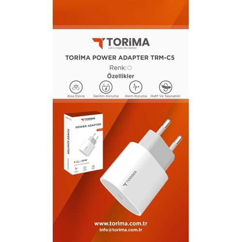 TORİMA TRM-C5 POWER ADAPTER