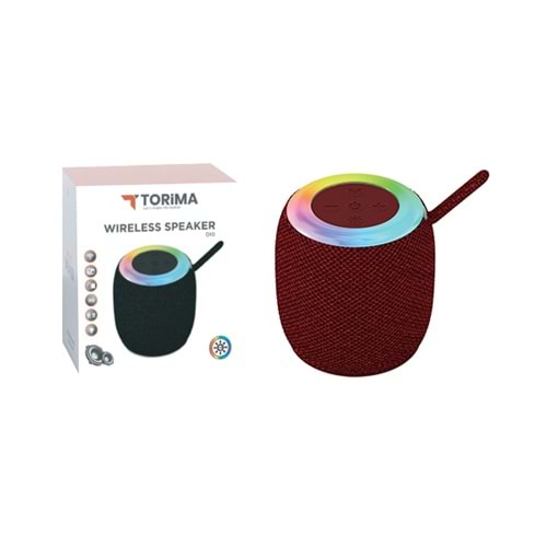 TORİMA WIRELESS SPEAKER D10 RED