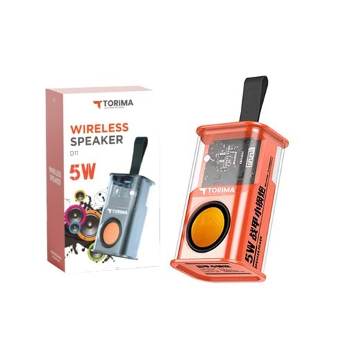 TORİMA D11 WİRELESS SPEAKER ORANGE