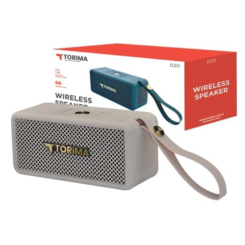 TORİMA D20 WİRELESS SPEAKER WHİTE