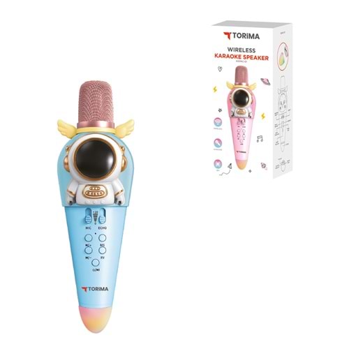 TORİMA KIDMIC-01 BLUE WIRELESS KARAOKE SPEAKER