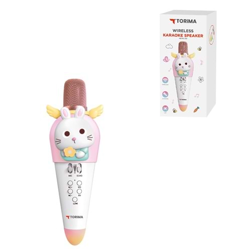TORİMA KIDMIC-03 WHITE WIRELESS KARAOKE SPEAKER