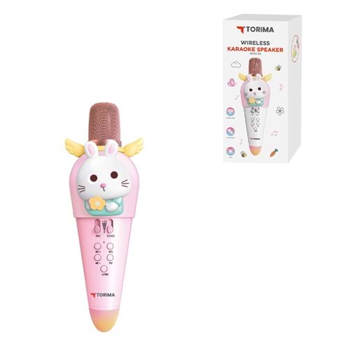 TORİMA KIDMIC-03 PINK WIRELESS KARAOKE SPEAKER