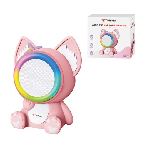 TORİMA KIDMIC-04 PINK WIRELESS KARAOKE SPEAKER