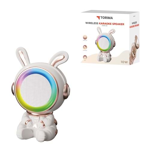 TORİMA KIDMIC-05 WHITE WIRELESS KARAOKE SPEAKER