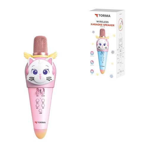 TORİMA KIDMIC-02 PINK WIRELESS KARAOKE SPEAKER