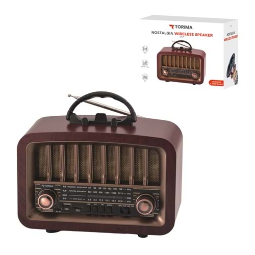 TORİMA D57 WOOD WIRELESS SPEAKER