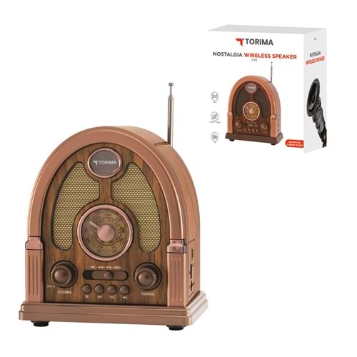 TORİMA D58 WOOD WIRELESS SPEAKER