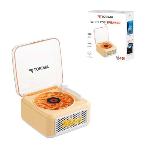 TORİMA D61 YELLOW WIRELESS SPEAKER
