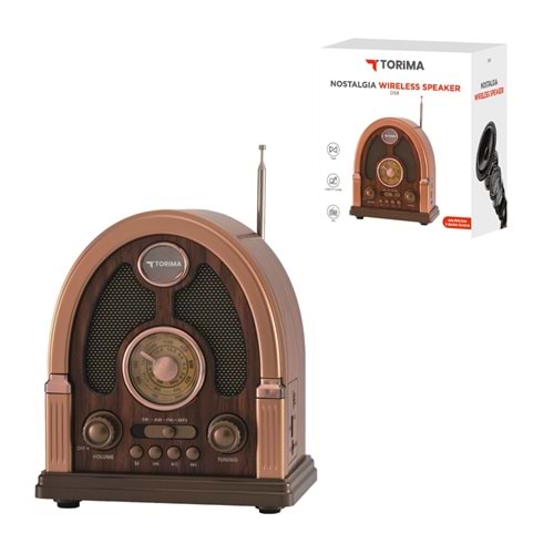 TORİMA D58 BROWN WIRELESS SPEAKER
