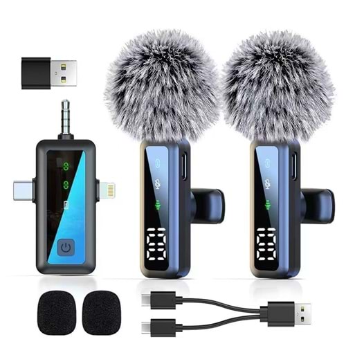 TORİMA H68 BLACK WIRELESS MICROPHONE