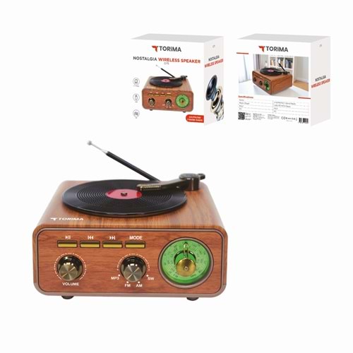 TORİMA D75 WOOD WIRELESS SPEAKER