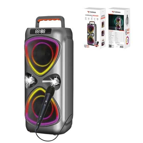 TORİMA D78 GRAY WIRELESS SPEAKER
